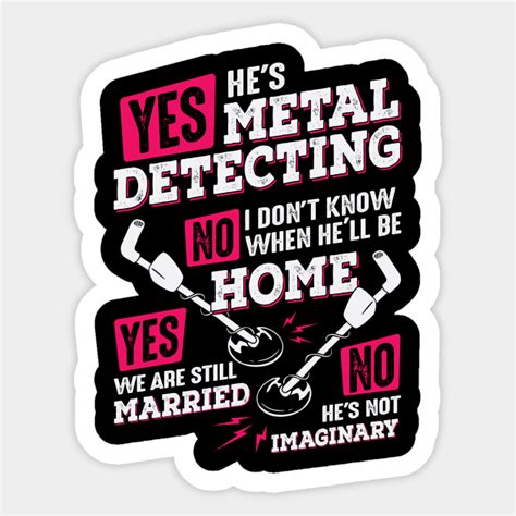 Funny Metal Detecting Detectorist Wife T Metal Detectorist Wife Sticker Teepublic
