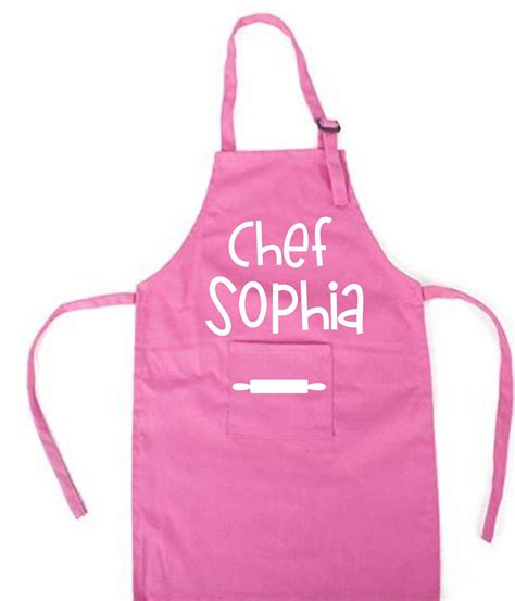 Personalized Child Apron Chef Apron For Kids In 2021 Kids Apron