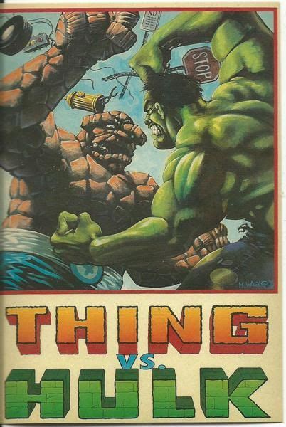 Hulk Vs Thing Postcard Fantastic Four The Incredibles Incredible