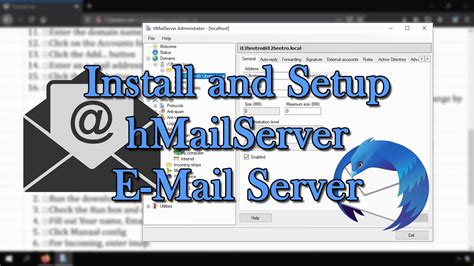 Install And Setup Hmailserver E Mail Server Youtube