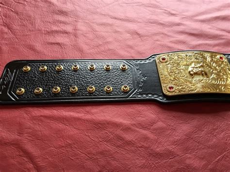 Wwe Big Gold Replica Belt Releather Send Out Strap Paul Martin