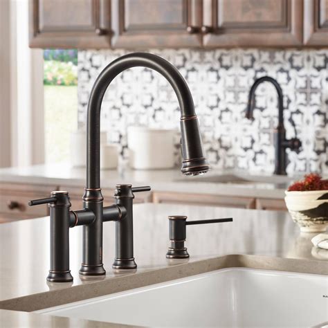 From traditional touches like a beautifully edged base and. Blanco America EMPRESSA Bridge Faucet in Oil Rubbed Bronze ...