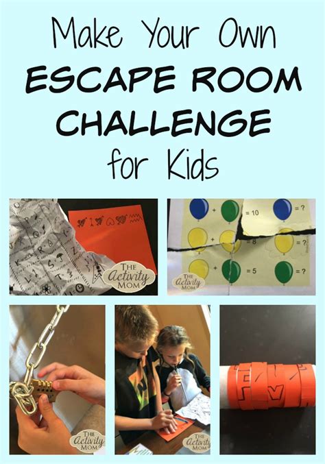 Make Your Own Escape Room Challenge For Kids Free Printable The