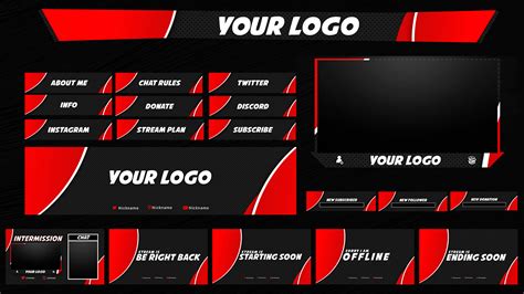 Twitch Overlay Template On Behance