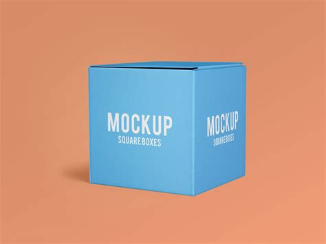 Free Square Cube Box Mockup Psd Set Good Mockups