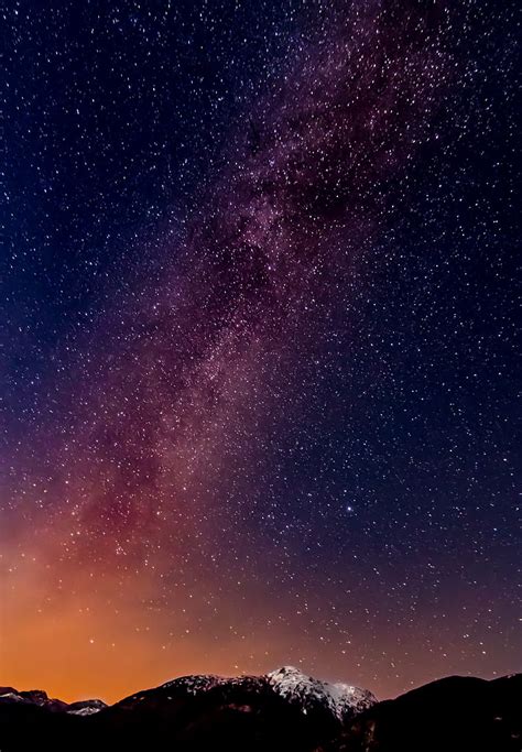 Starry Night Sky Over Starry Night Hd Phone Wallpaper Peakpx