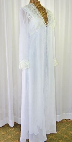 vintage diane samandi jonquil bridal peignoir set unworn size small bridal lingerie pretty