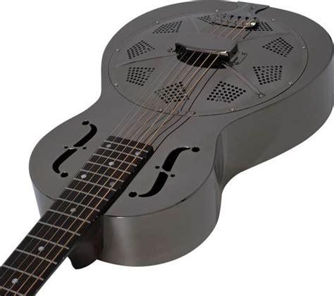 Recording King Limited Edition Black Nickel Parlor Resonator Guitarguitar