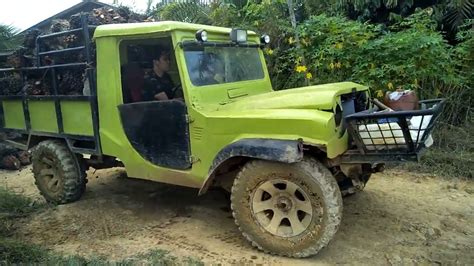 Kehebatan Mobil Taft F50 Badak Modifikasi Untuk Melangsir Buah Sawit