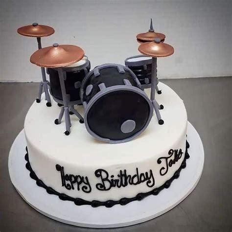 Drum Set Birthday Cake Tortas Temáticas Musicales Tortas Temáticas