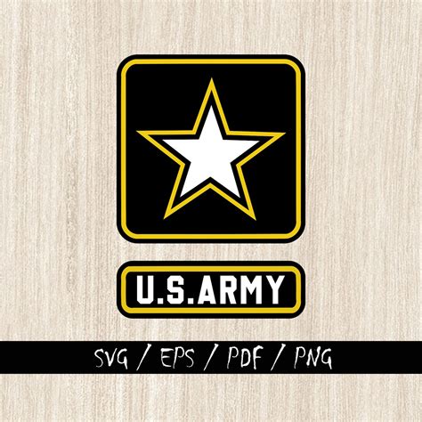 Us Army Svglayeredunited States Army Logo Svgsvg Eps Pdf Etsy