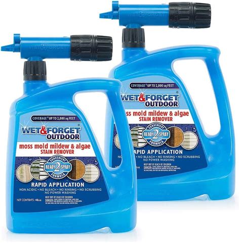 Wet And Forget Moss Mold Mildew And Algae Stain Remover Hose End 48 Oz