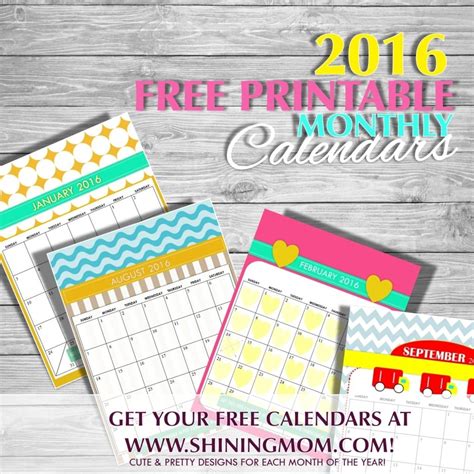 Free Printable Calendar Shining Mom Month Calendar Printable