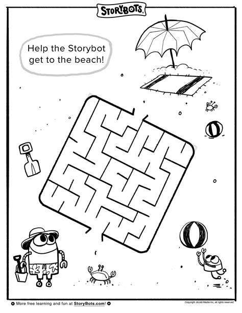 Summer Maze Kindergarten Worksheets Kindergarten Reading Worksheets