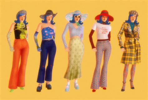 The Sims 4 A Vintage Y Retro Lookbook The Sims Book