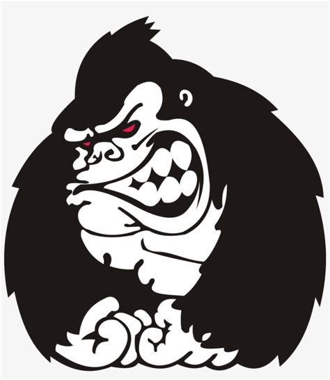 Angry Gorilla Vector Png Transparent PNG - 900x995 - Free Download on