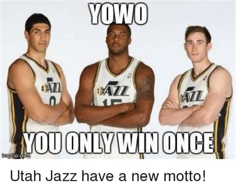 Jazz beat grizzlies in game 3. YOWO ALZ UONLY WIN ONCE Utah Jazz Have a New Motto! | Meme ...