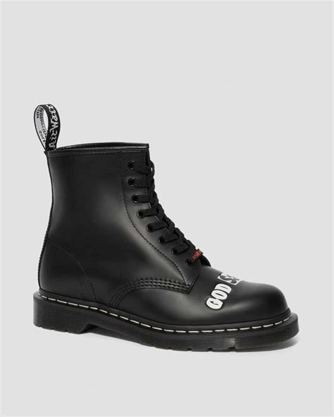 dr martens 1460 sex pistols god save the queen smooth leather lace up boots black купить в Минске
