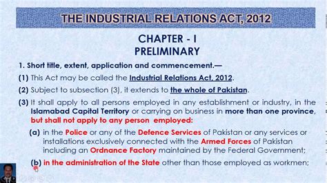 Following notification in the gazette (pu(b) 695) on 21.12.2020, certain provisions of the said amendment act have come into operation on 1.1.2021. Industrial Relations Act 2012 - Chapter 1 (Introduction ...
