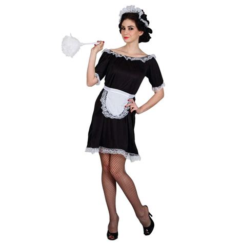 Classic French Maid Standard Adult Costume Lady Small