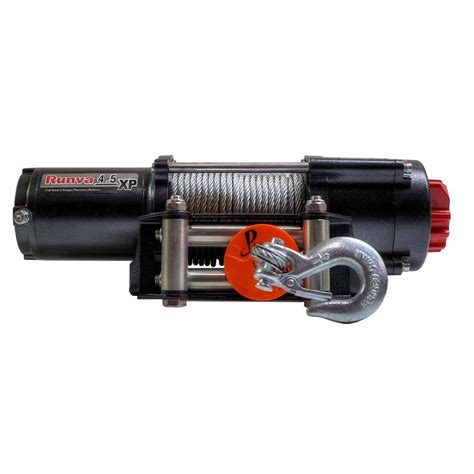 Runva 4500 Lbs Capacity 12 Volt Electric Winch With 52 Ft Steel