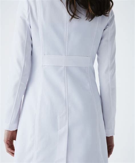 Rebecca Womens Slim Fit White Lab Coat Medelita Fitnesslab