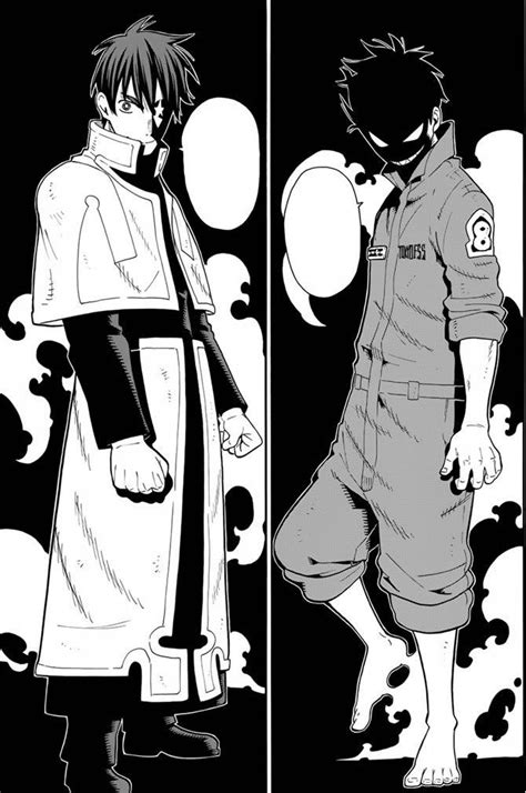 Rekka Hoshimiya Vs Shinra Kusakabe Fire Brigade Of Flames Manga Art
