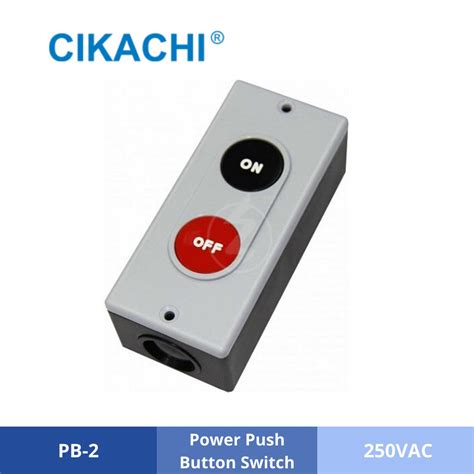 Cikachi Pb 233b 5a Power Push Button Switch 250vac Grey Ckc Yong