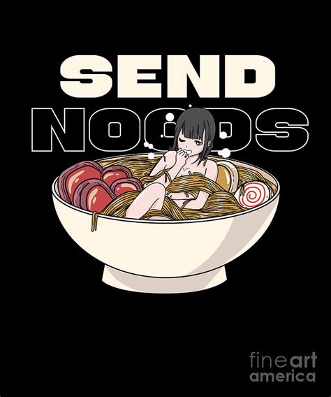 Anime Girl Ramen Send Noodles Digital Art By Mzumo