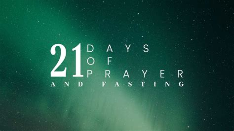 21 Days Of Prayer And Fasting Emmanuel Christian Center