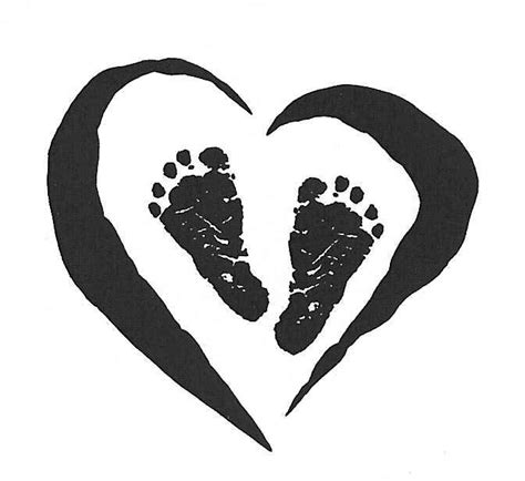 Baby Footprints Print Clipart Clipground