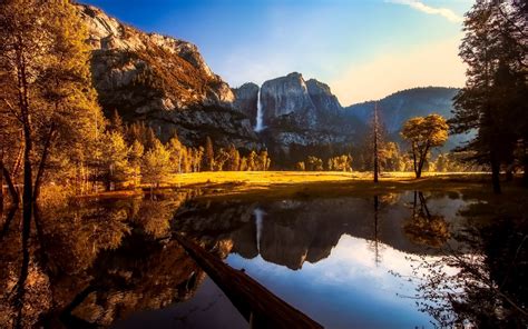 Download Wallpapers Yosemite National Park Autumn Mountains