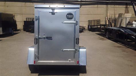 Enclosed Trailer Wells Cargo 4 X 6 V Nose Silver Quote Number