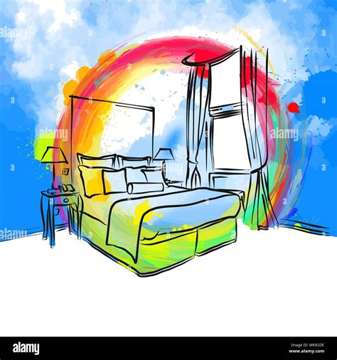 Perspective Drawing Living Room Hi Res Stock Photography And Images Alamy