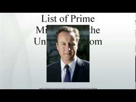 List Of Prime Ministers Of The United Kingdom Youtube