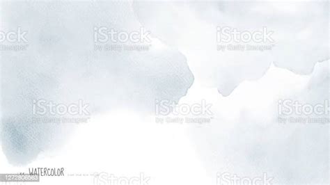 Abstract Light Grey Stain Watercolor For Background Stock Illustration