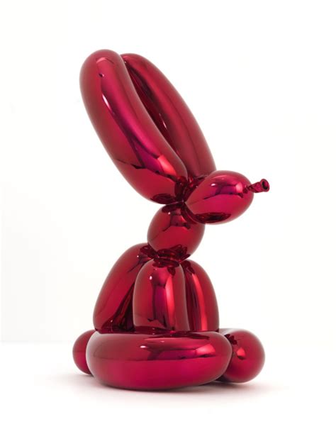 Artwork Jeff Koons Balloon Rabbit Red Galerie Fluegel