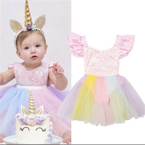 Fantasia Unicórnio Vestido De Princesa Para Bebé Vestidos De Fiesta