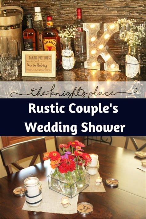 Our Rustic Couple Wedding Shower Couple Wedding Shower Couples Wedding Shower Themes