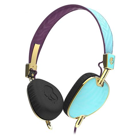 Skullcandy Knockout Smoked Purple Gold Womens Wireless On Ear