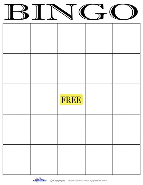 Sight Word Bingo Free Bingo Cards Bingo Card Template Printable
