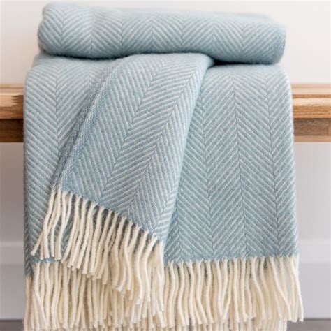 Duck Egg Blue Large Sofa Throw