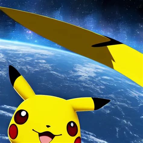 Pikachu In Space Detailed 4k Render Stable Diffusion Openart