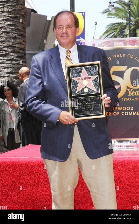Chris Berman Espns Chris Berman Honored With A Star On The Hollywood