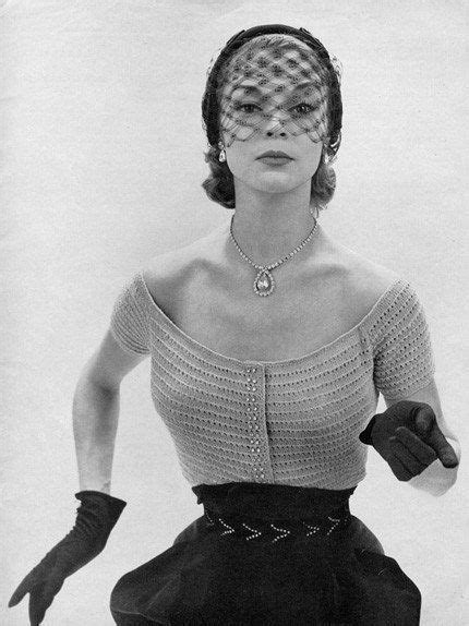 Instant Pdf Pattern 1950s Vintage Knitting Pattern Glam Etsy