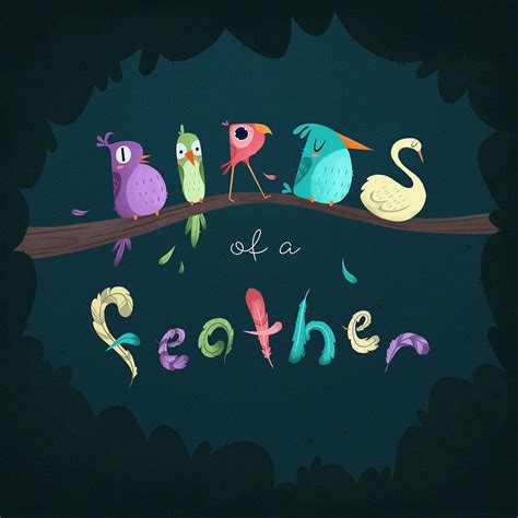 Birds Of A Feather On Behance Artsy Illustration Bird Feathers Birds