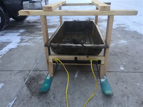 Who Has Made A Homemade Sled For Pulling Gear Out Ice Fishing