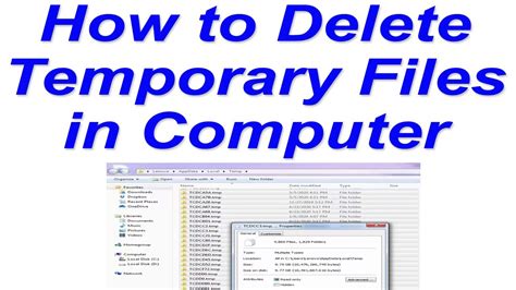 How To Delete Temporary Files Youtube
