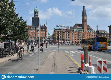 Copenhagen Town Square In Danish Capital Copenhagen Editorial Photo