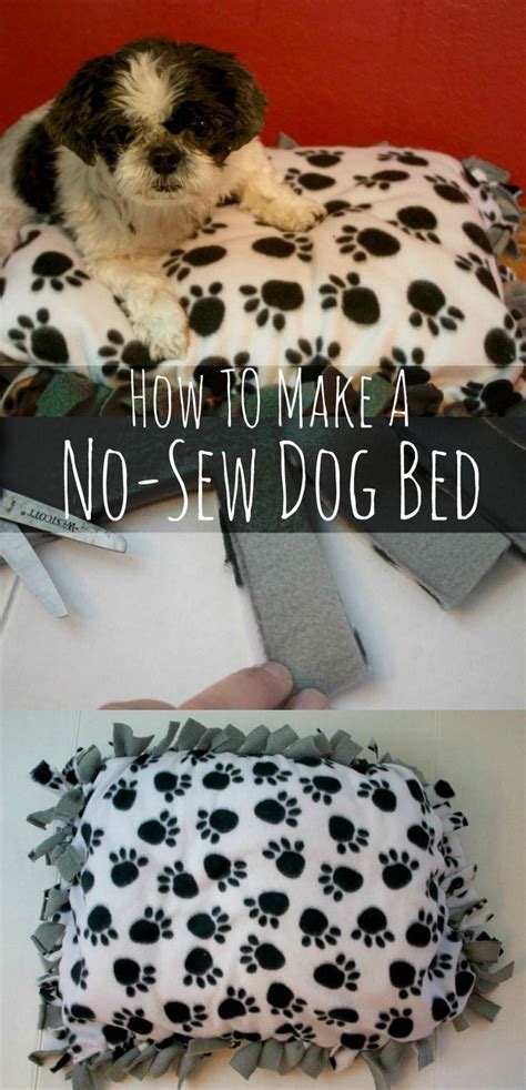 How To Make A Fleece No Sew Dog Bed Step By Step Instructions On How